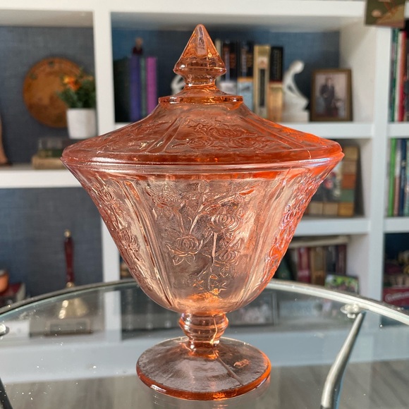 Other - 1930s Depression Pedestal Glass Candy Dish